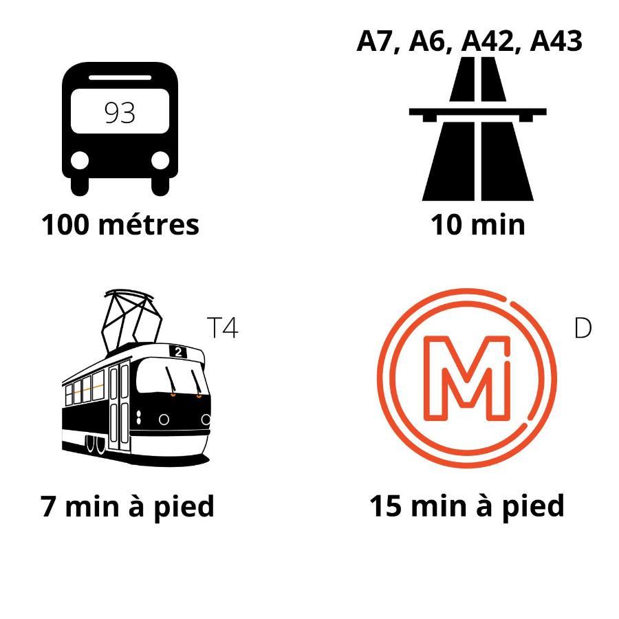 Vénissieux Le Petit Cocon - Parking Prive - Lyon Sud 아파트 외부 사진